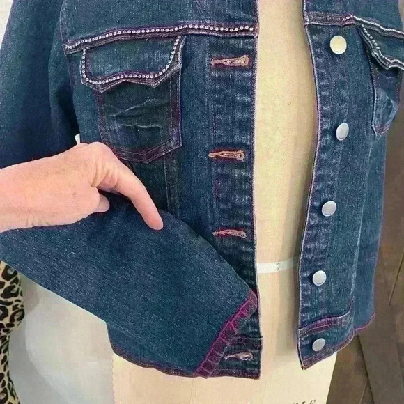 Custom repurposed Zanani Jean Jacket Size Medium - Picture 6 of 10